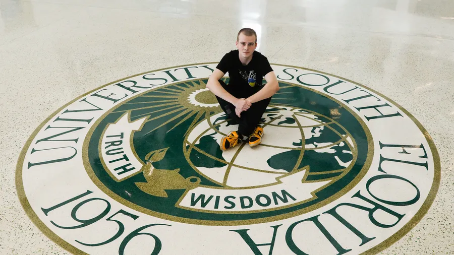 Danylo Solomentsev, who graduates from USF on Dec. 9, returned to Ukraine when the pandemic started but came back to Tampa in January, weeks before the Russia-Ukraine war began.